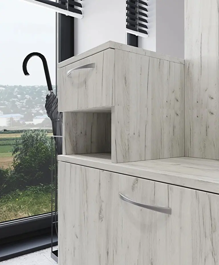 Antreu МЛ-Мебель ML-4 Var1 1.42m (Craft Oak White) - 2