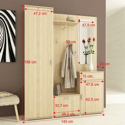 Прихожая Mobhaus Amalia (Sonoma Oak) Thumb