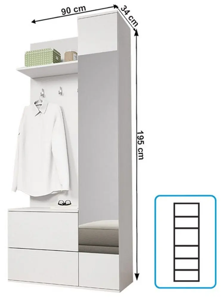 Прихожая Mobhaus Gadis (White)