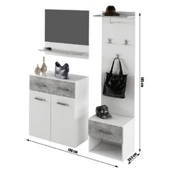 Antreu Mobhaus Sima (White/Concrete) Thumb