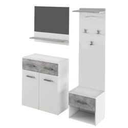 Antreu Mobhaus Sima (White/Concrete)