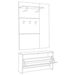 Прихожая Mobi Лайт 08.42 (Дуб Крафт Серый) Thumb