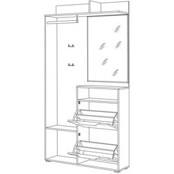 Прихожая Mobi Темпо 10.13 (Дуб Винтаж Оксид/Шёлковый камень) Thumb