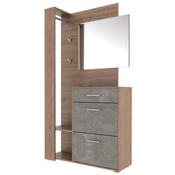 Dulap multi-scop Mobi Ego 03.295 (Walnut Select Fireplace/Dark Stone)