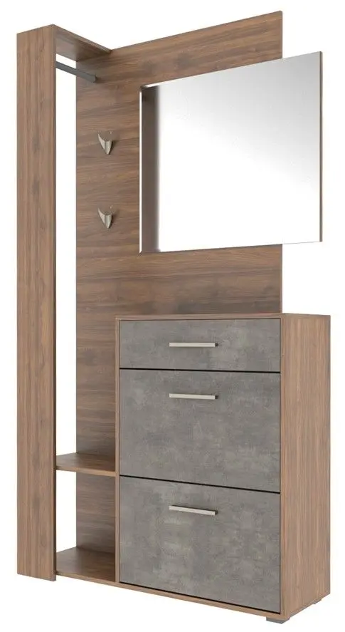 Dulap multi-scop Mobi Ego 03.295 (Walnut Select Fireplace/Dark Stone)