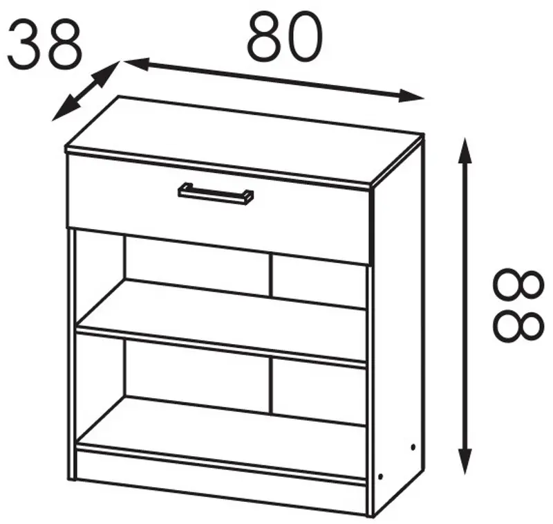 Antreu Modern Karolina 4 (Craft Oak White/Craft Oak Gray)