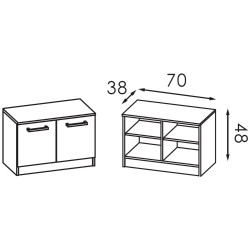Прихожая Modern Karolina 6 (Craft Oak White/Slate Gray) Thumb