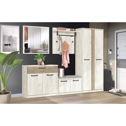 Прихожая Modern Karolina (Craft Oak White/Craft Oak Gray)