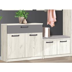 Прихожая Modern Karolina 2.2m (Craft Oak White/Slate Gray) Thumb