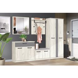 Прихожая Modern Karolina (Craft Oak White/Slate Gray)
