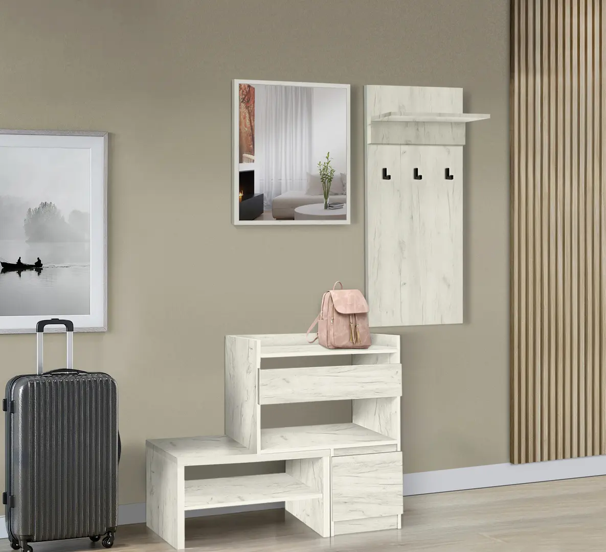 Antreu Modern Komfi 1 (Craft Oak White)