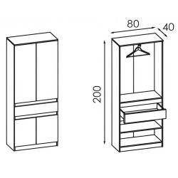 Antreu Modern Komfi 2 (Craft Oak White) Thumb
