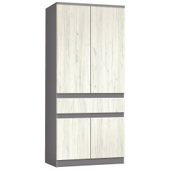 Прихожая Modern Komfi 2 (Slate Gray/Craft Oak White) Thumb