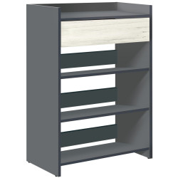 Прихожая Modern Komfi 2 (Slate Gray/Craft Oak White) Thumb