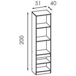 Прихожая Modern Komfi 3 (Brandy Castello Oak/Craft Oak White) Thumb