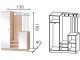 Antreu Modern Tennessee 130cm (Sonoma Oak/White)