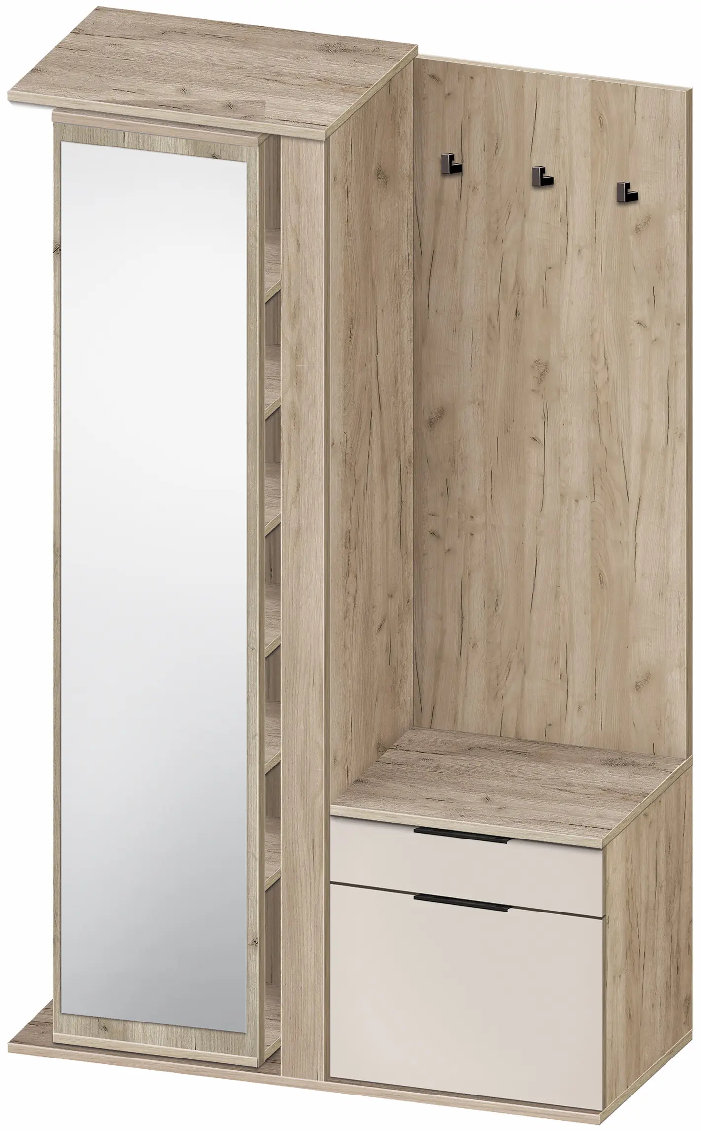 Прихожая Modern Toledo (Craft Oak Gray/Cashmere) - 2