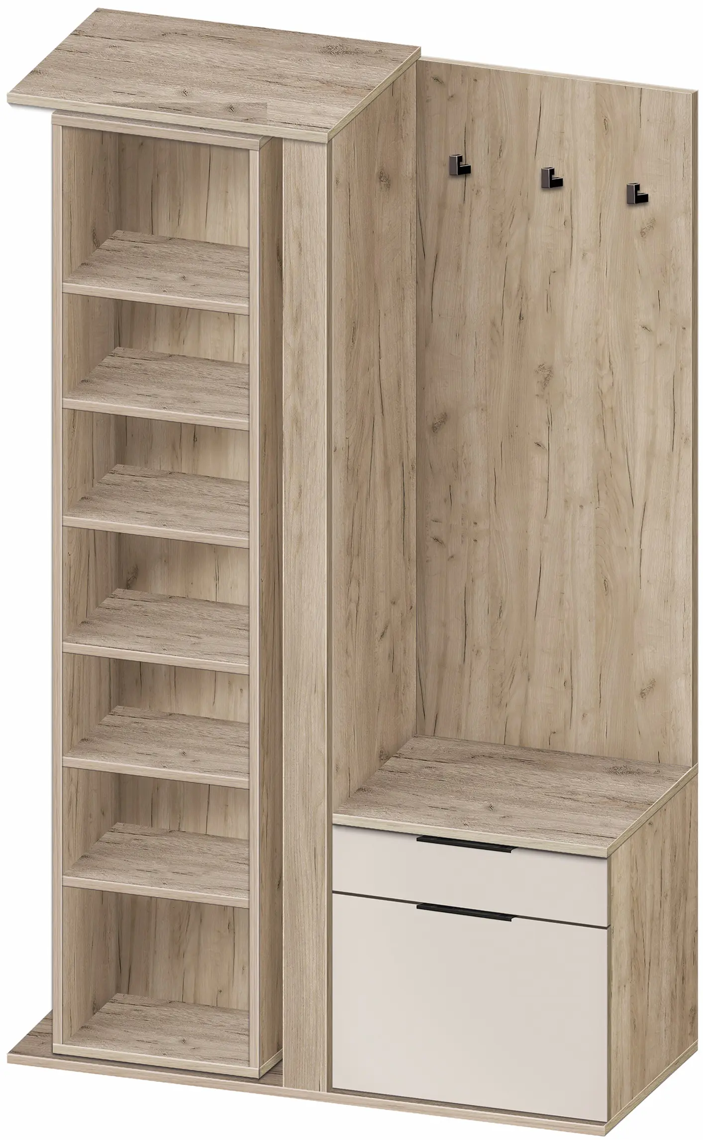 Прихожая Modern Toledo (Craft Oak Gray/Cashmere) - 3