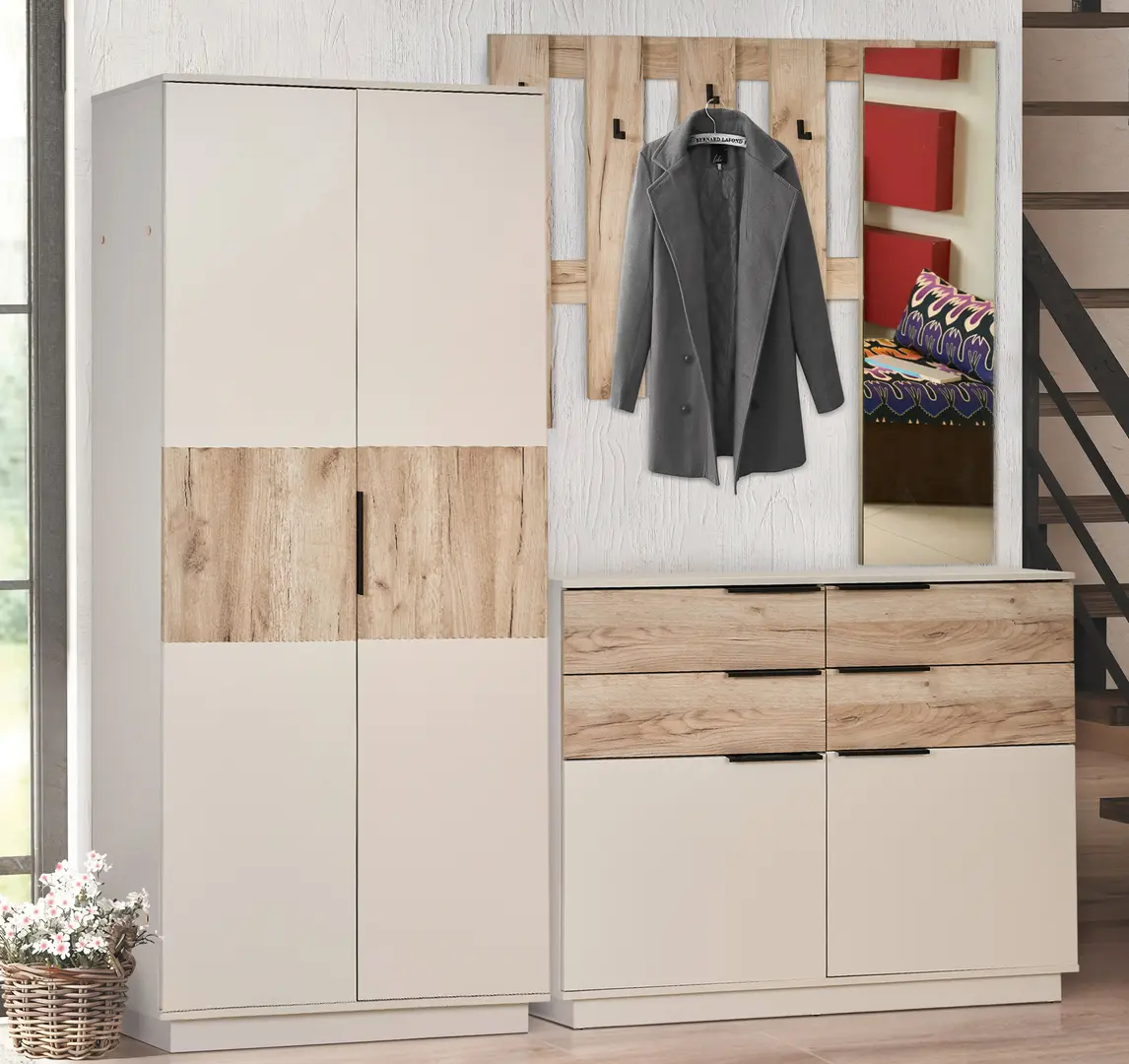 Прихожая Modern Visit New 2 (Cashmere/Craft Oak Gray)