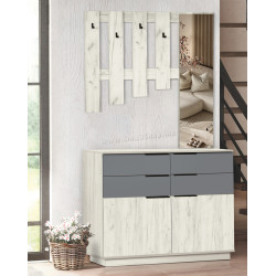 Antreu Modern Visit New 3 (Craft Oak White/Slate Grey)