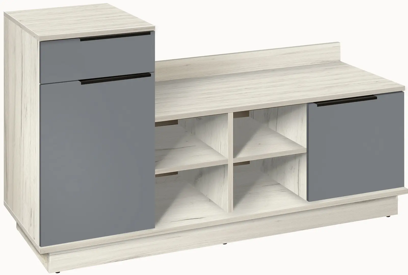 Прихожая Modern Visit New 6 (Craft Oak White/Slate Grey)