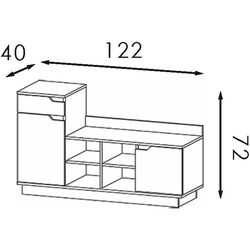 Antreu Modern Visit (Sonoma Oak/Makassar) Thumb