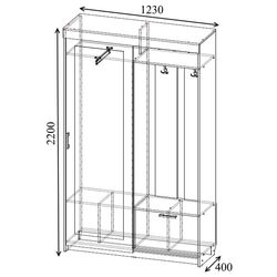 Antreu Просто хорошая мебель №1 (Wenge Oak/Milky Oak) Thumb