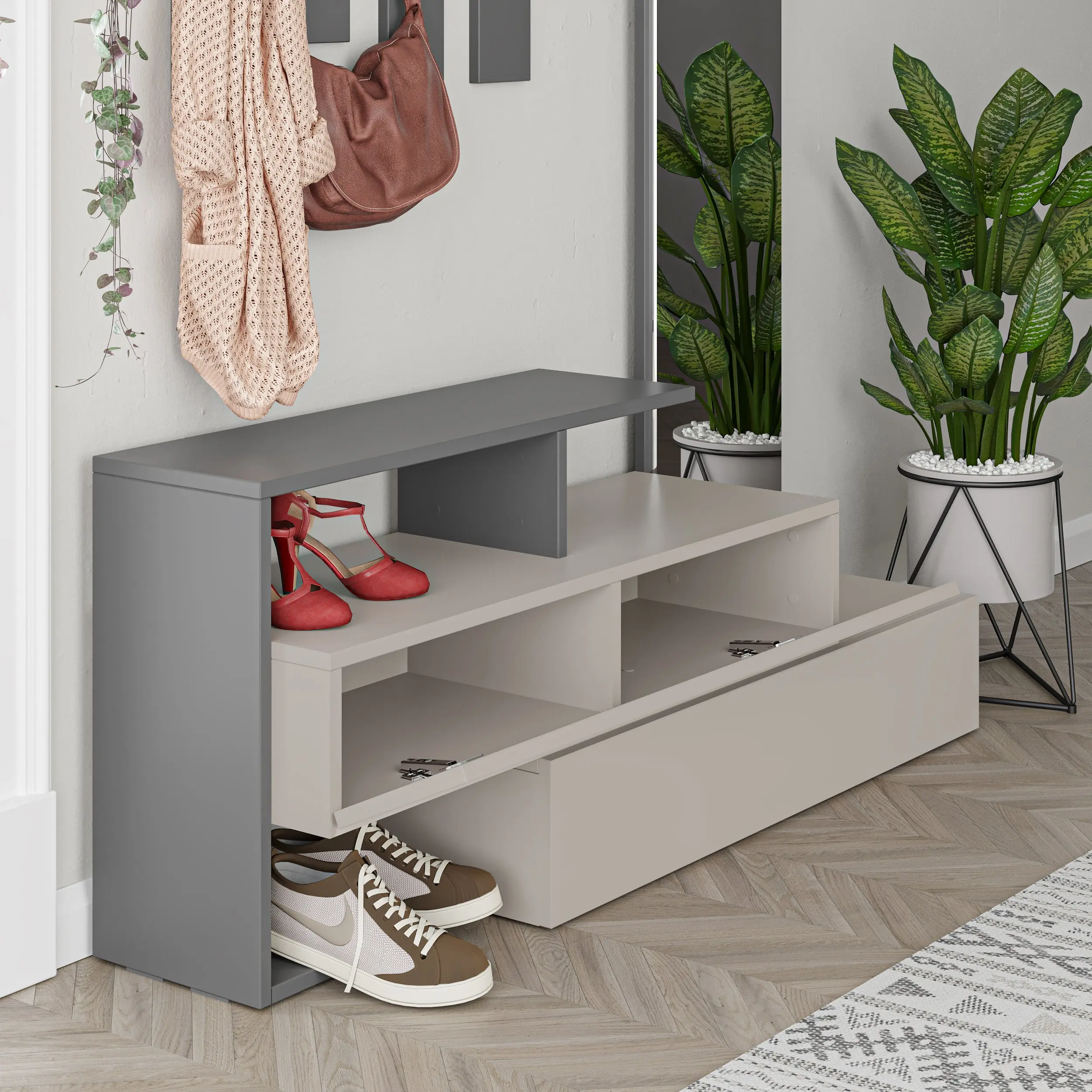 Прихожая Showdeko Ramda (Light Mocha/Anthracite) - 3