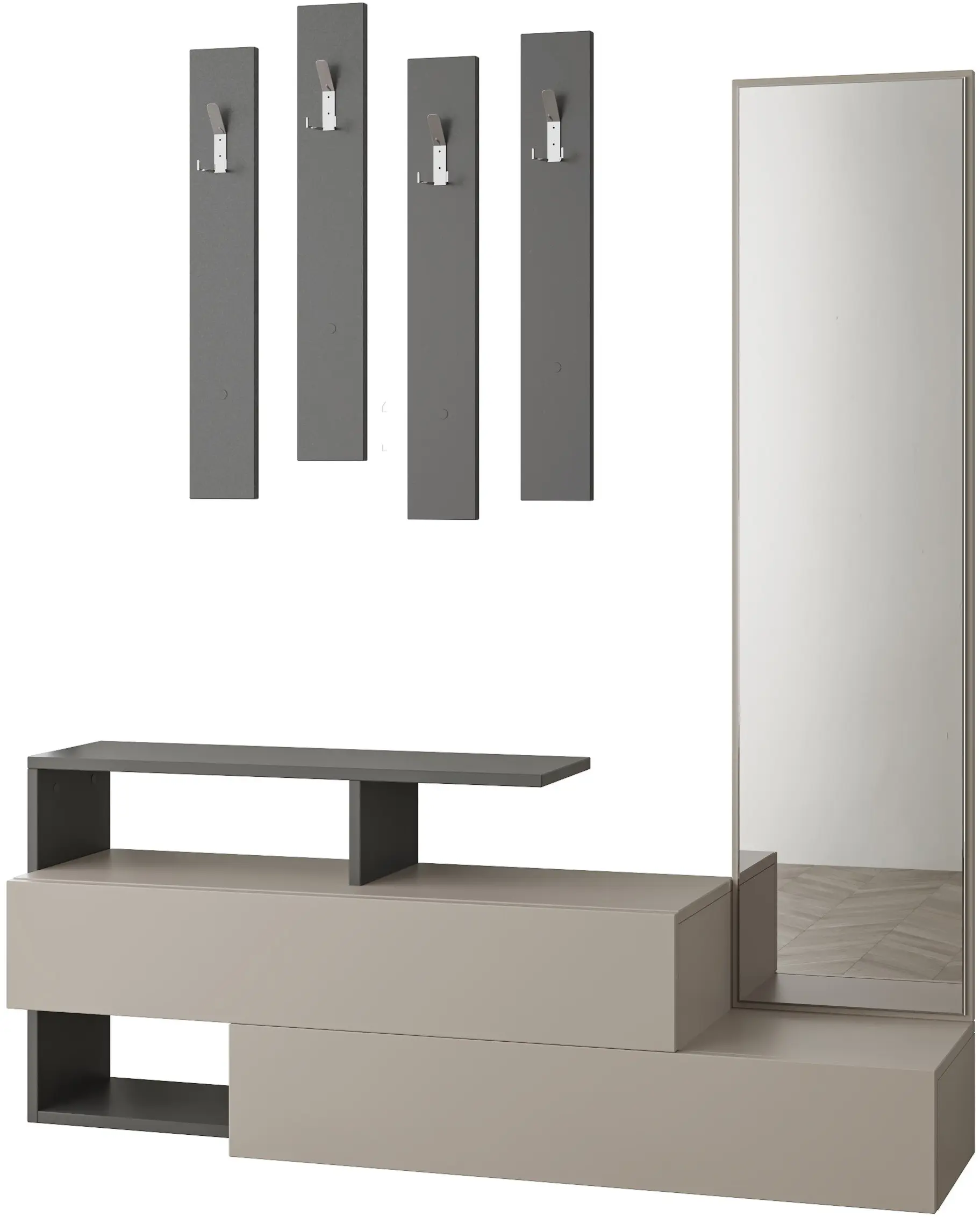 Прихожая Showdeko Ramda (Light Mocha/Anthracite) - 6