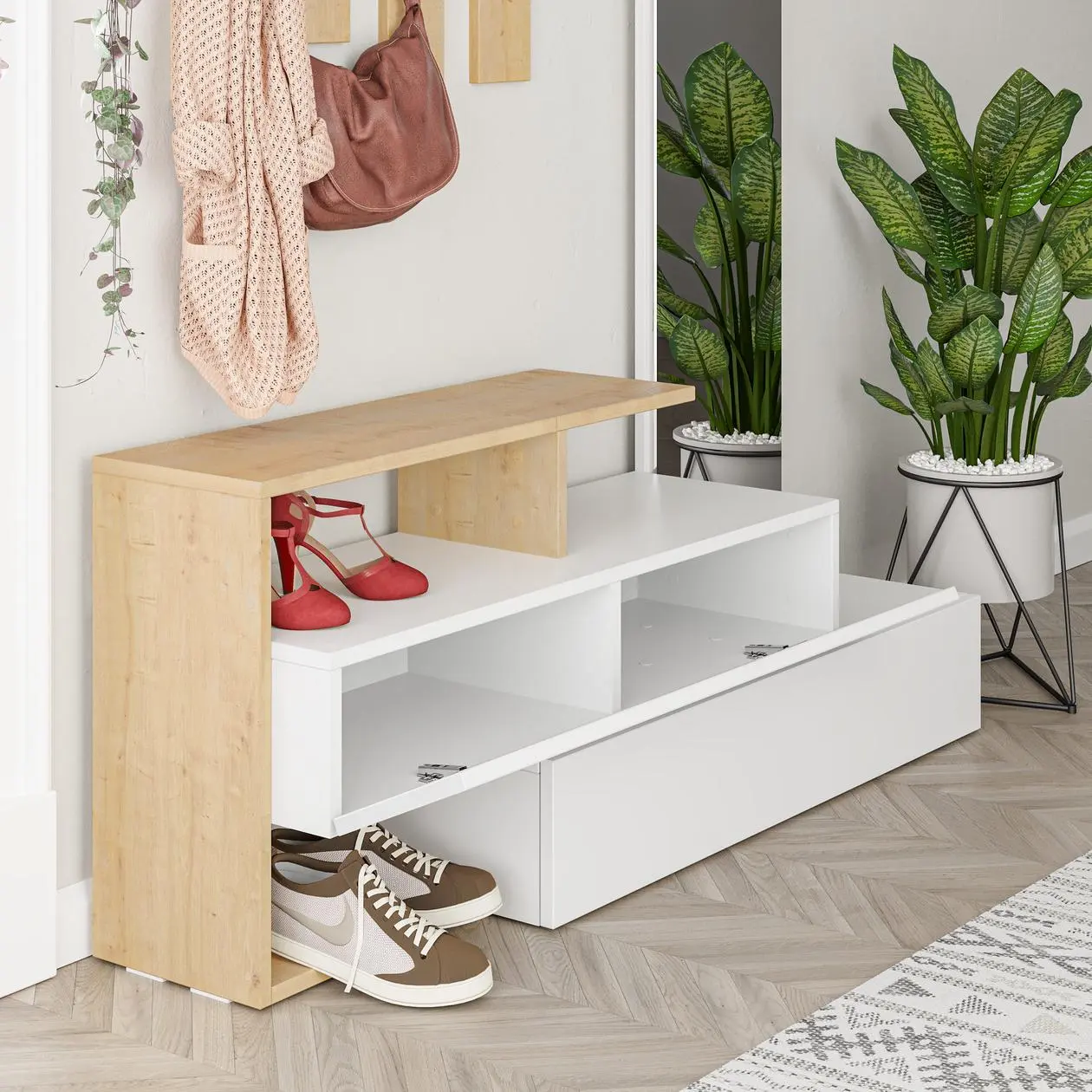 Прихожая Showdeko Ramda (White/Oak) - 3