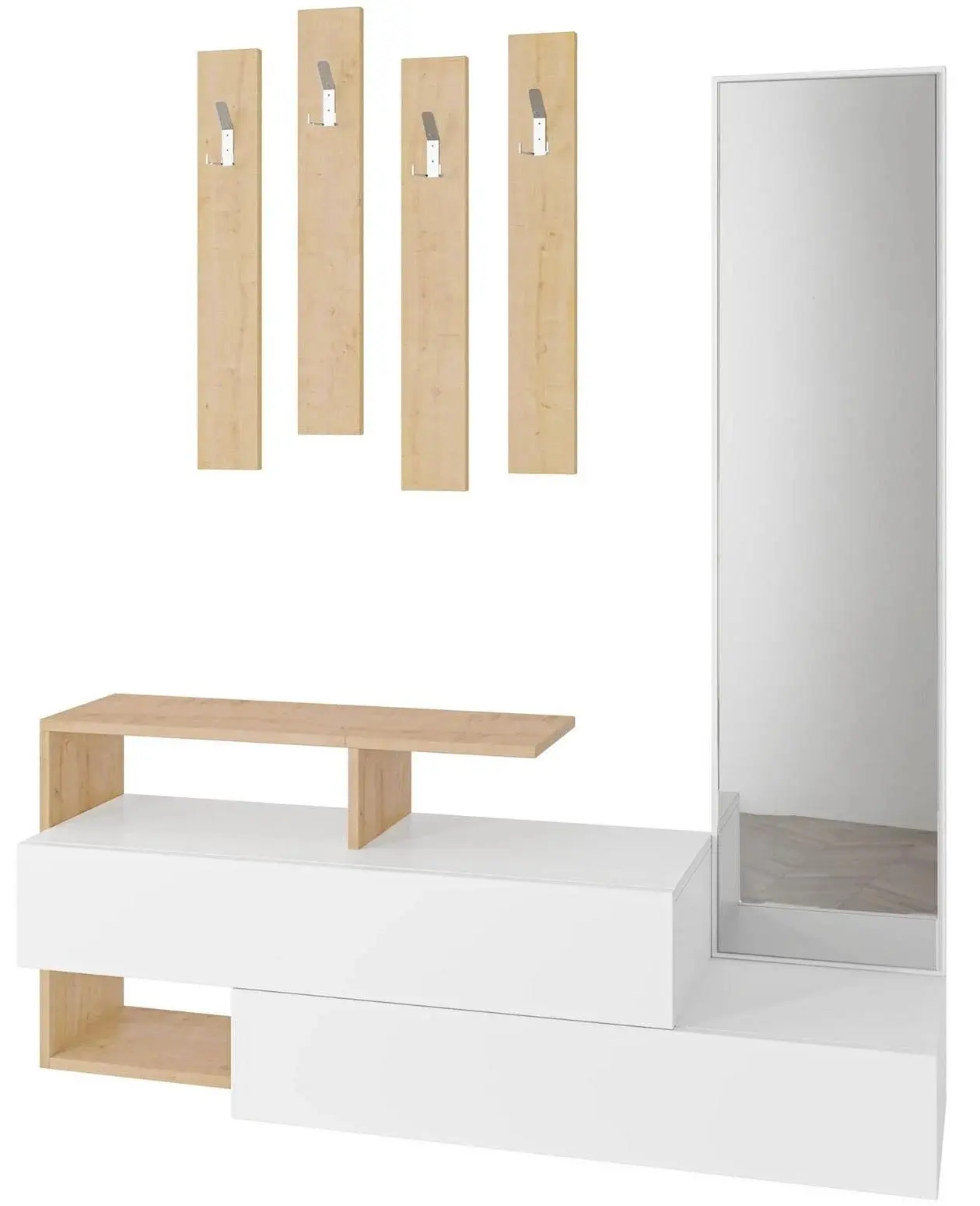 Прихожая Showdeko Ramda (White/Oak) - 6