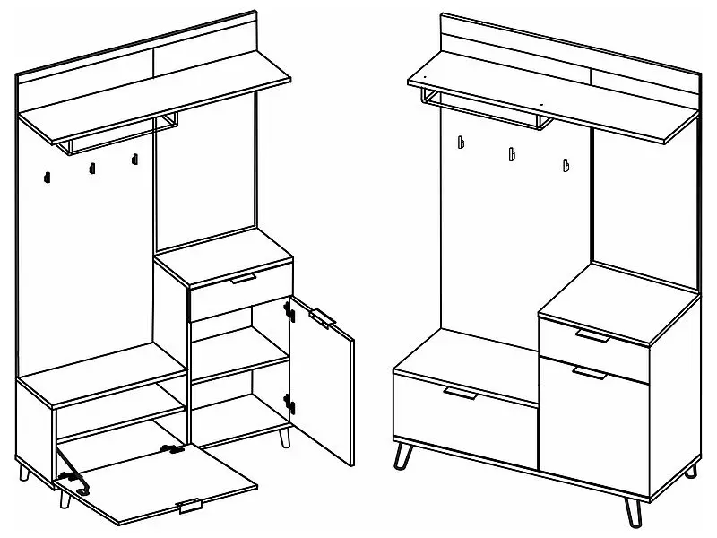 Antreu Signal Staw P-009 (Artisan Oak/White Matt) - 3
