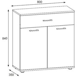 Прихожая Signal Staw P-011 (Artisan Oak/White Matt) Thumb