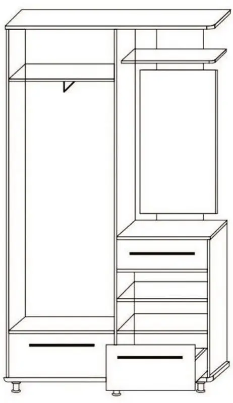 Antreu Sokme Niagara (Sonoma Oak/Wenge Magic) - 2