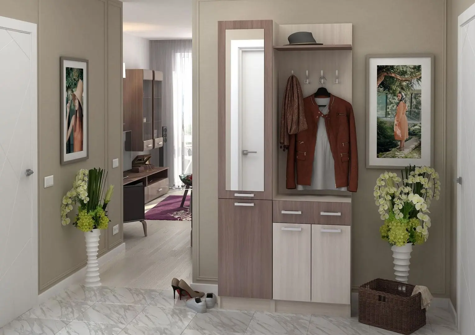 Antreu Стендмебель Gratsiya 1 (Ash Shimo Dark/Ash Shimo Light) - 3