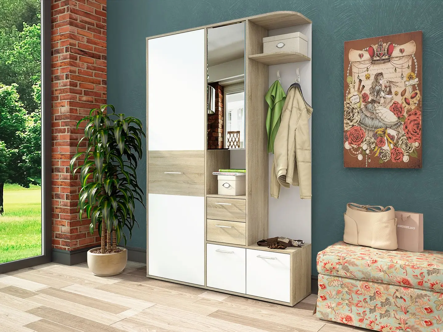 Antreu Stolline Diana СТЛ.279.01 (Sonoma Oak/White) - 4