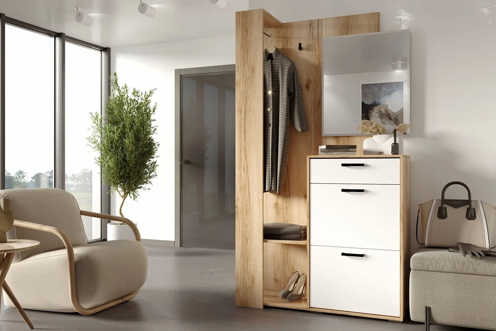 Antreu SV-Mebel №4 Opus (Delano Oak/White) - 2