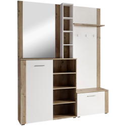 Прихожая Tempo Kondela Fandu (White/Artisan Oak) Thumb