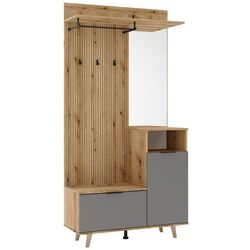 Прихожая Tempo Kondela Nordi (Evoke Oak/Graphite) Thumb