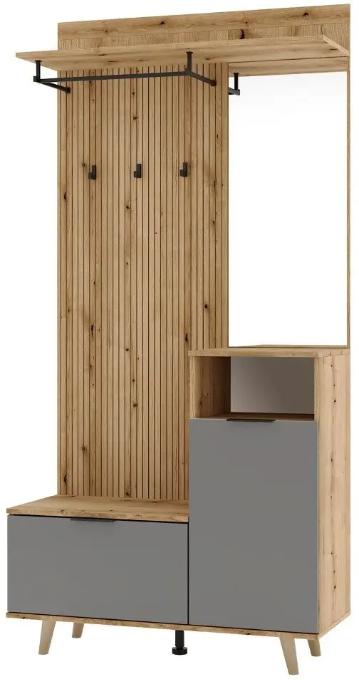 Прихожая Tempo Kondela Nordi (Evoke Oak/Graphite)