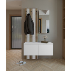 Прихожая Tempo Kondela Rebeka (White/Artisan Oak)