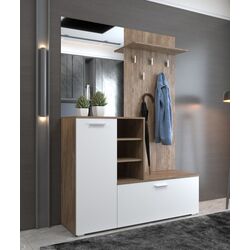 Прихожая Tempo Kondela Vetlanda (Ansberg Oak/White) Thumb