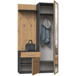 Прихожая TopEshop Duo 100 (Anthracite/Artisan Oak) Thumb