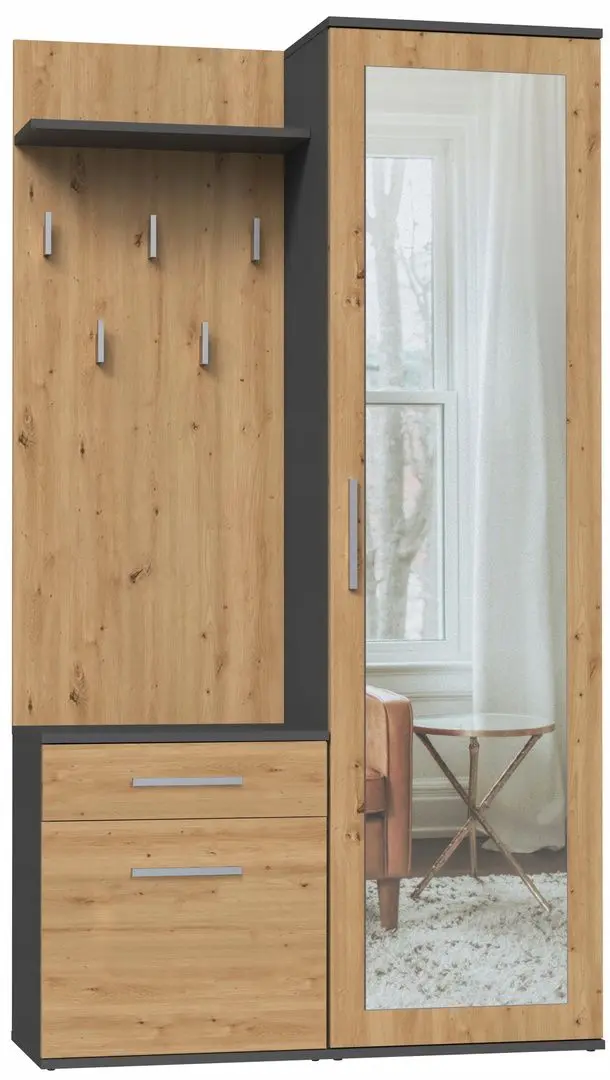 Прихожая TopEshop Duo 100 (Anthracite/Artisan Oak)