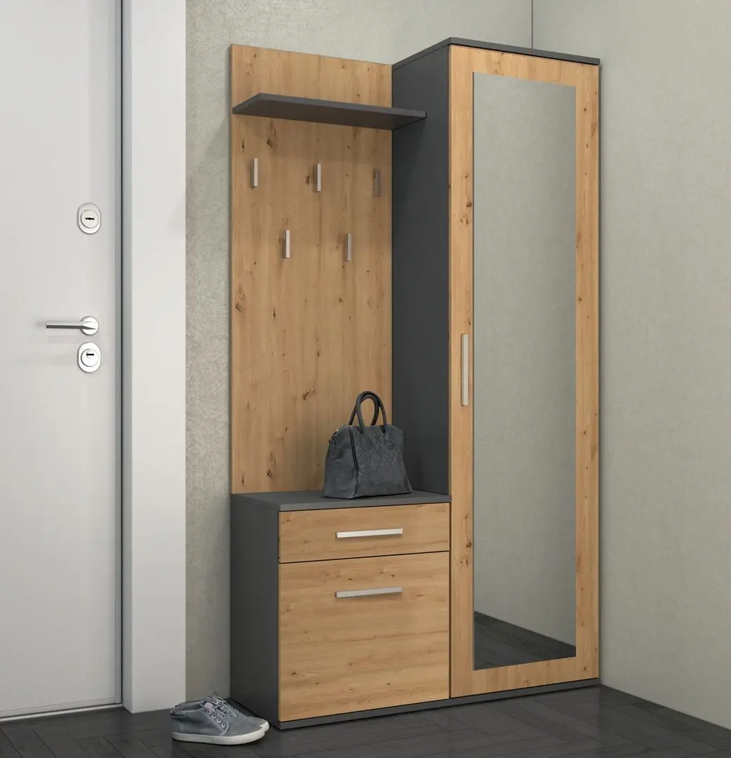 Прихожая TopEshop Duo 100 (Anthracite/Artisan Oak)