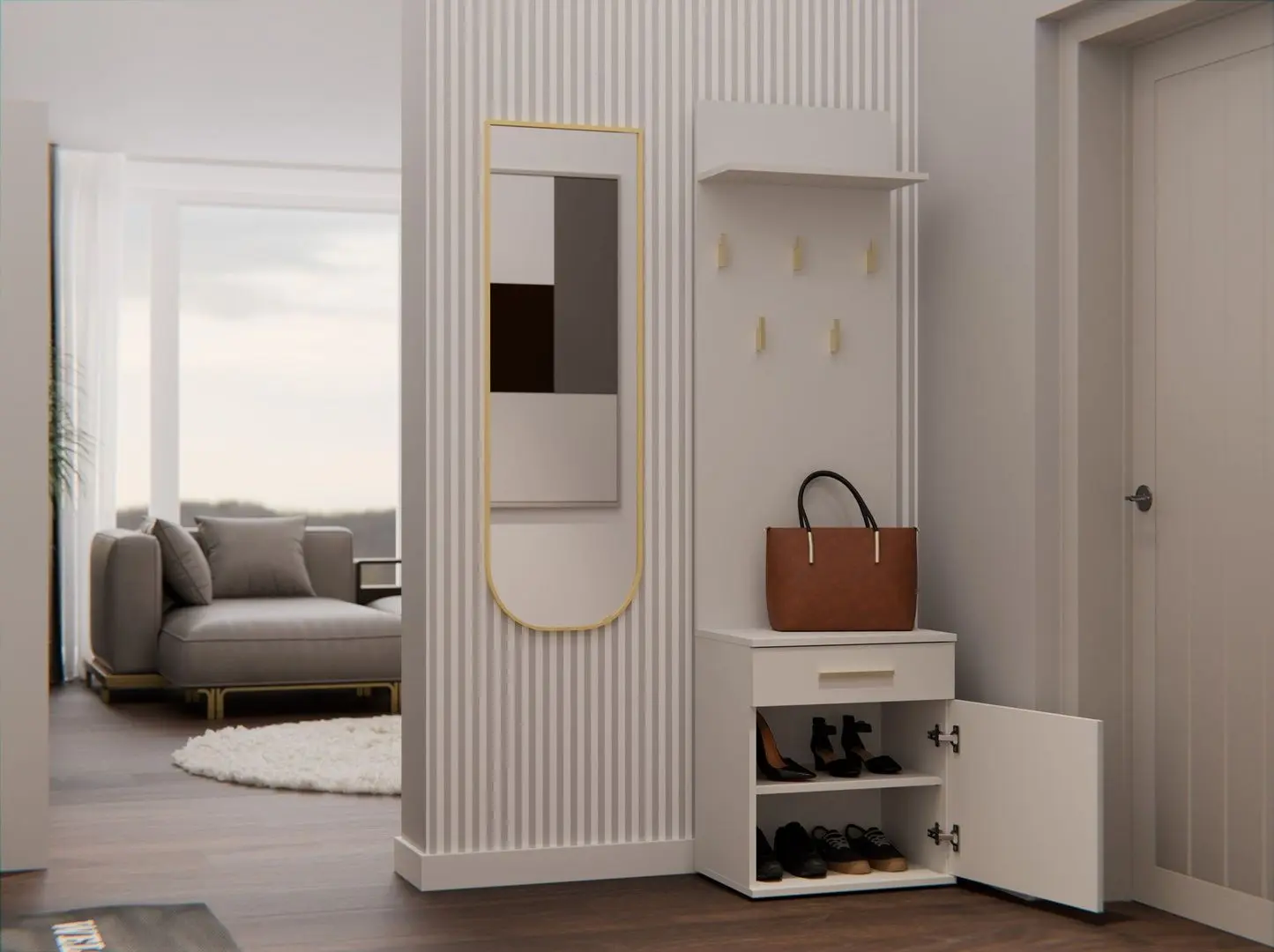 Прихожая TopEshop Duo 35x50x180 (Cashmere)