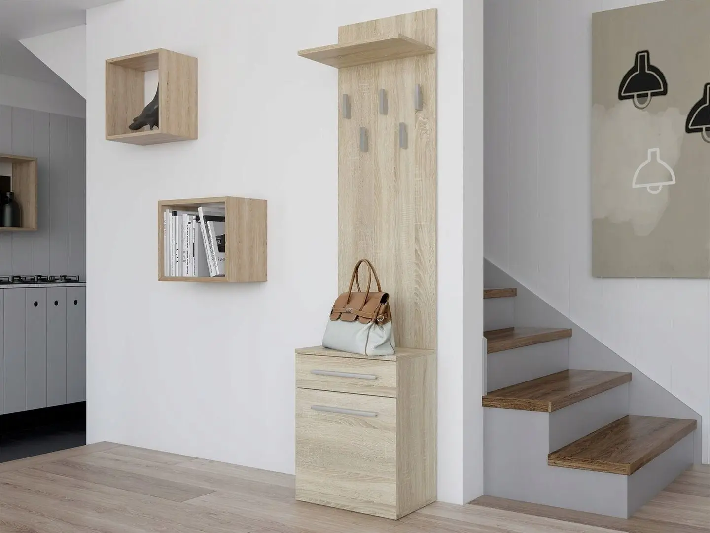 Прихожая TopEshop Duo 50 (Sonoma Oak)