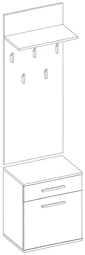 Antreu TopEshop Duo (Anthracite/Artisan Oak)