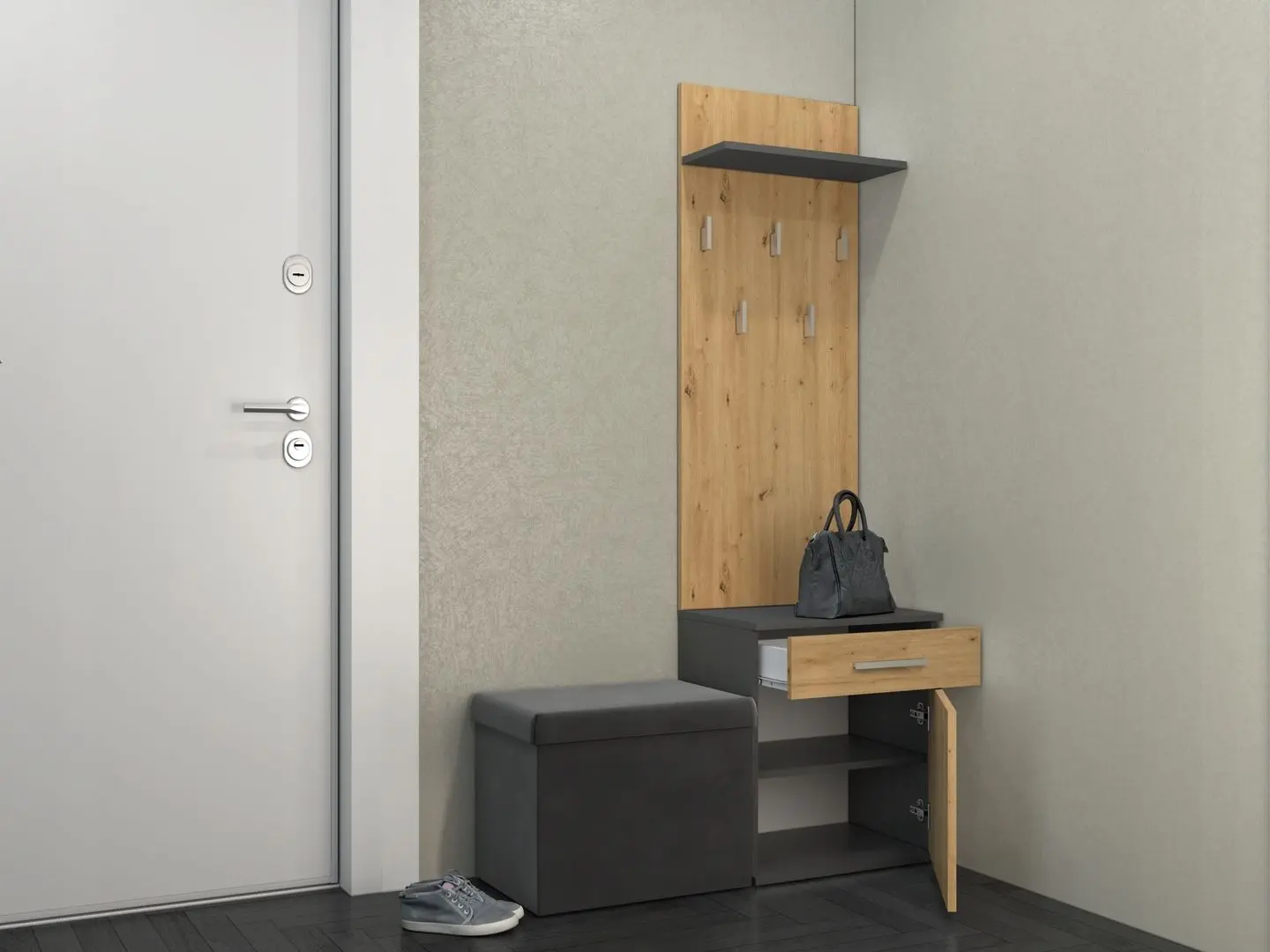 Antreu TopEshop Duo (Anthracite/Artisan Oak)