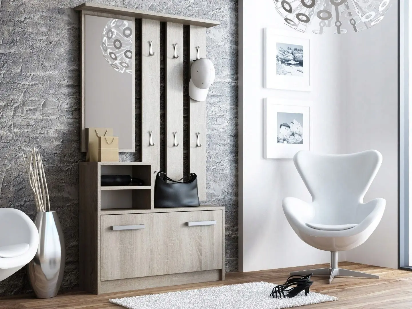 Прихожая TopEshop Gar (Sonoma Oak Truffle)